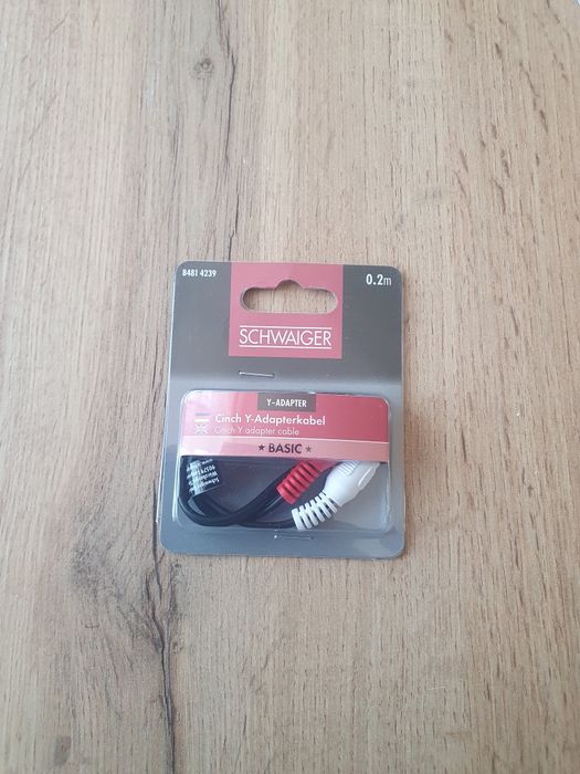 Kabel adapterowy Y cinch 0.2m Schwaiger