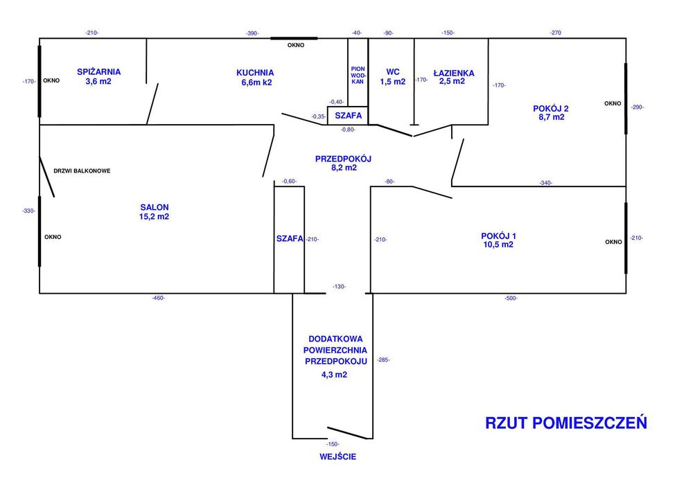 3-pokojowe mieszkanie 61,3 m² (ok. 65,6 m² powierzchni użytkowanej) | parter | ul. Niepodległości 4 | Kalinowszczyzna | bez pośredników