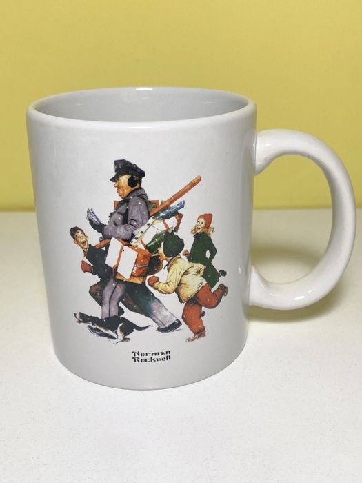 Kubek styl retro lat 1950 marszowa orkiestra Norman Rockwell MSRF