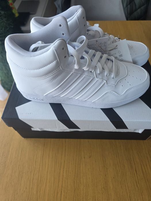 Buty adidas  wysokie białe