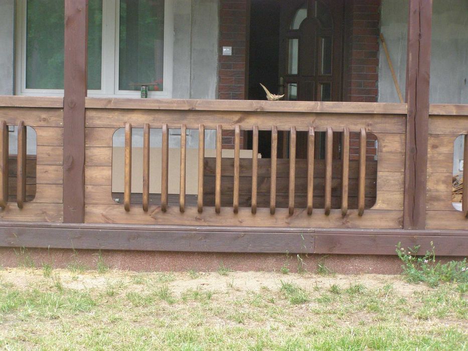 balustrada drewniana