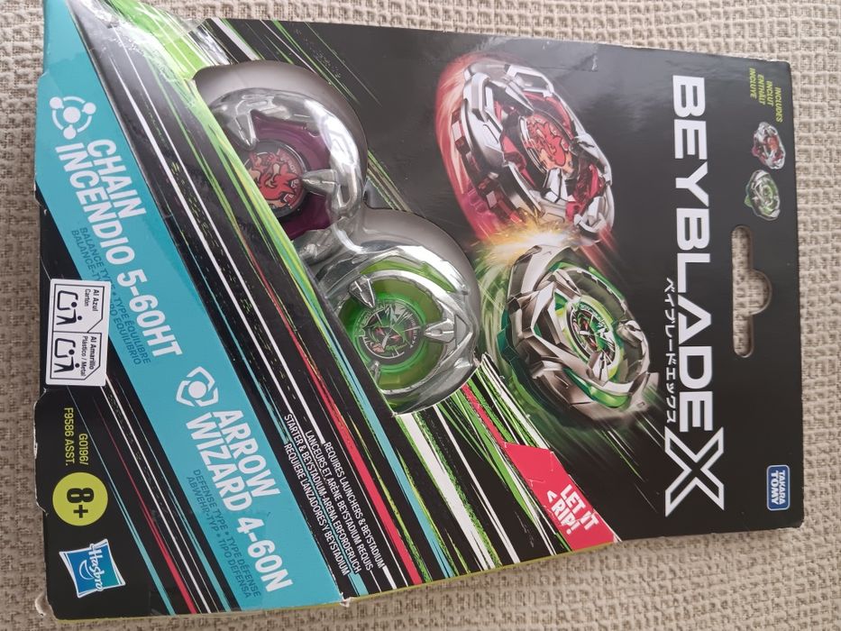 4 Beyblade X  chain Arrow Yell  Hem novos