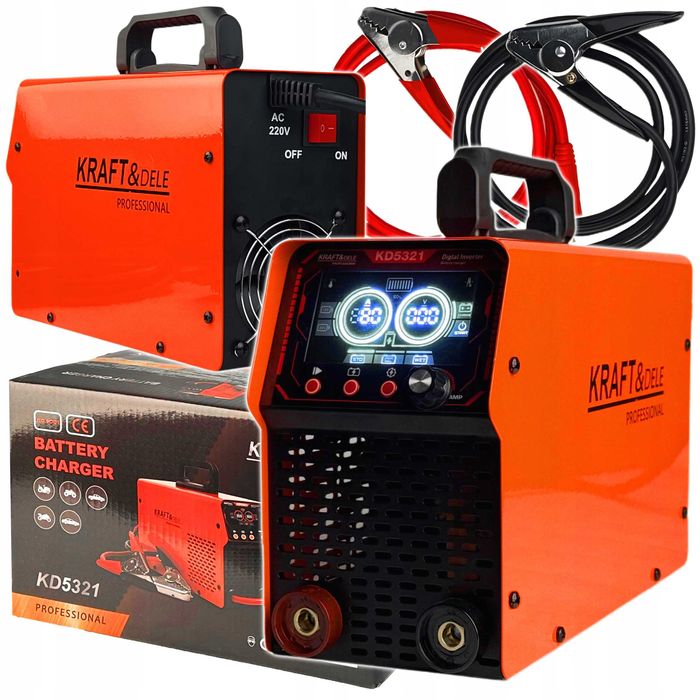 Prostownik z Rozruchem 12/24V 50-800Ah 80A Rozruch 600a