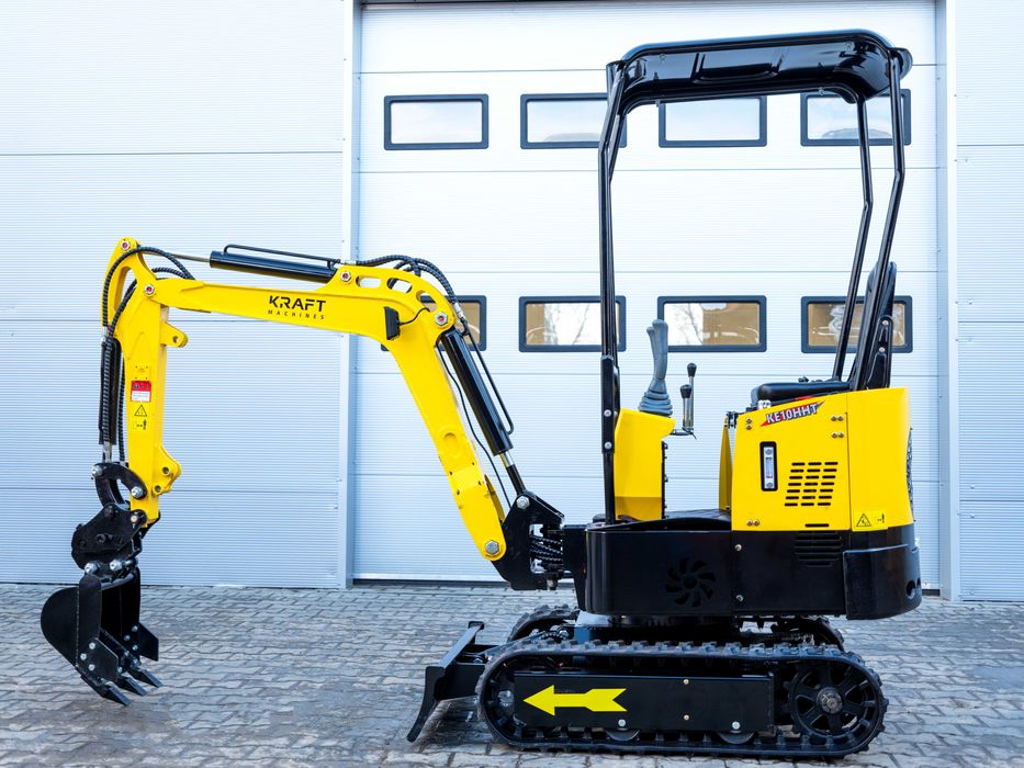 Minikoparka KRAFT KE10HHT NOWA Osprzęt Transport Serwis