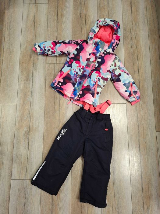 Kurtka narciarska zimowa spodnie narciarskie kombinezon 98