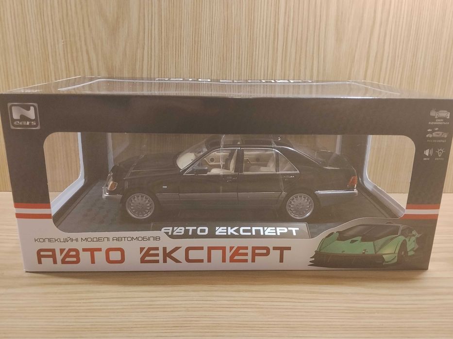 Модель Mercedes-Benz S320 W140 1:24 автоэксперт металл свет звук инерция мерс Кабан машинка