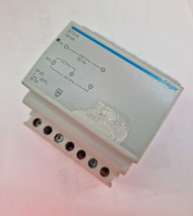 Transformator 230V/12V/24V Hager ST313