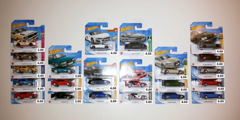 Audi - Hot Wheels - Matchbox - Majorette - Collectible Cars 1/64