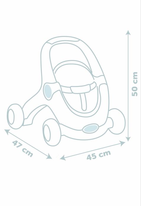 Коляска дитяча, каталка, толокар, ходунки, візочок з пупсом Smoby