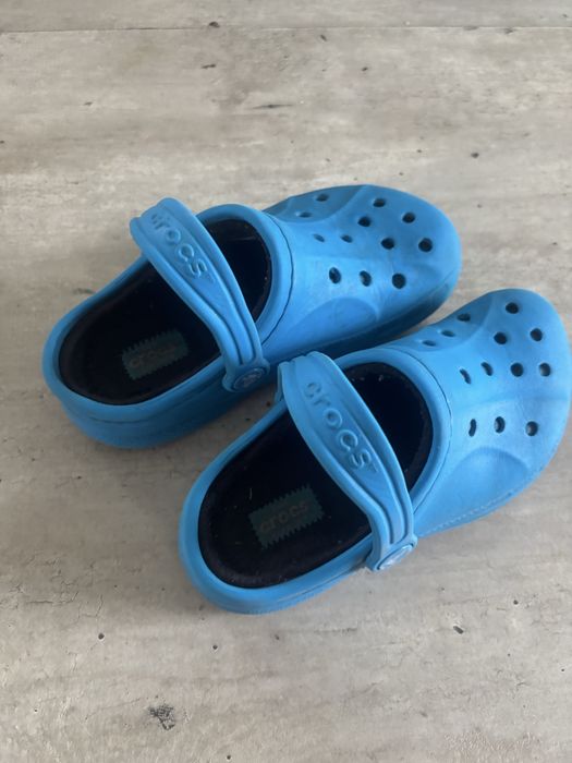 Crocsy ocieplane rozmiar 12c13 niebieskie