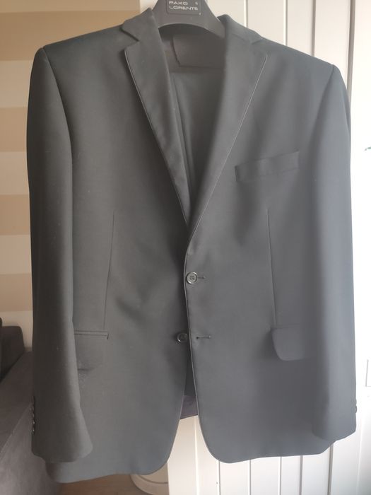 Męski czarny garnitur Pako Lorente 56/182 spodnie 102/182