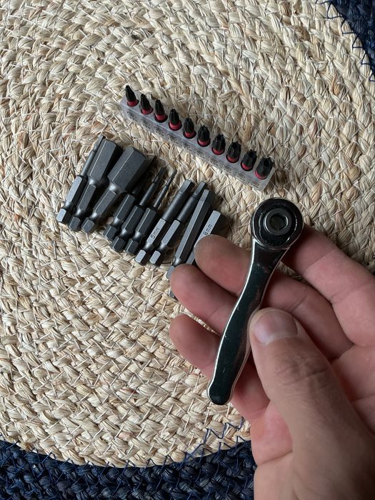 Набор инструментов 22 предмета трещотка 1/4 бити torx шестигранки нови