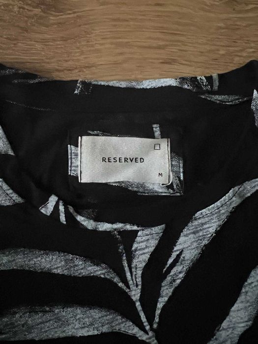 Koszulka męska Reserved w liście • Okazja