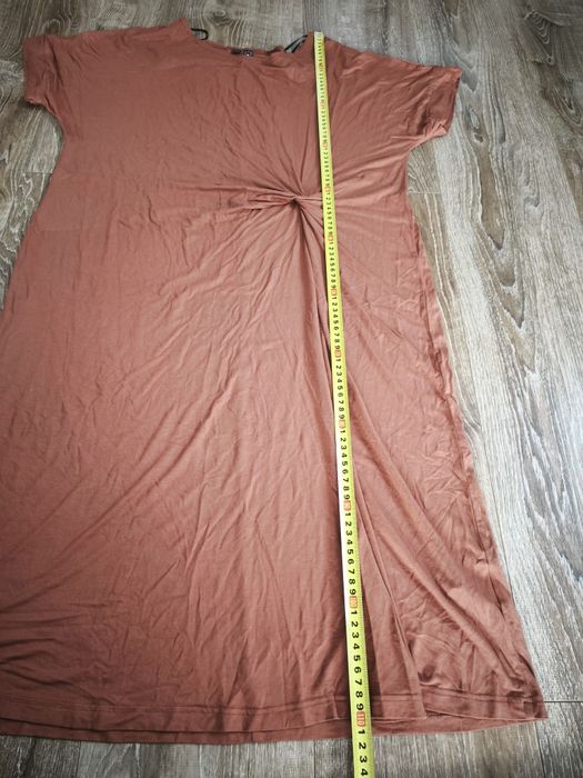 Sukienka tunika 44/46 marszczenie ozdobne rozporek