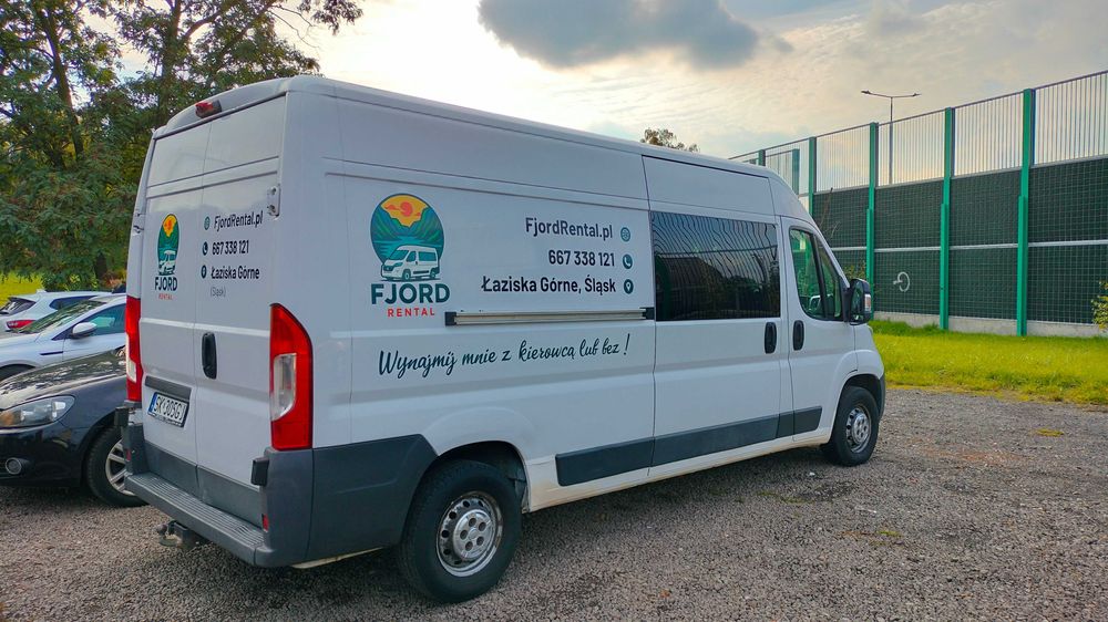Fiat Ducato 7os Bus wynajem Tychy Mikołów Łaziska Górne Fjord Rental