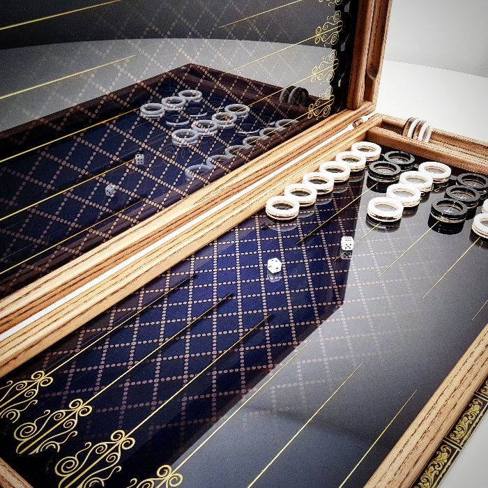 Нарды игровые + дизайн под заказ от бренда Art-limit под стеклом.