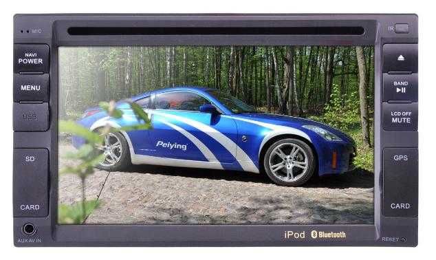 PEIYING PY9902 2-DIN 6.2" dotykowe iPhone Bluetooth CAM GPS TV USB AUX
