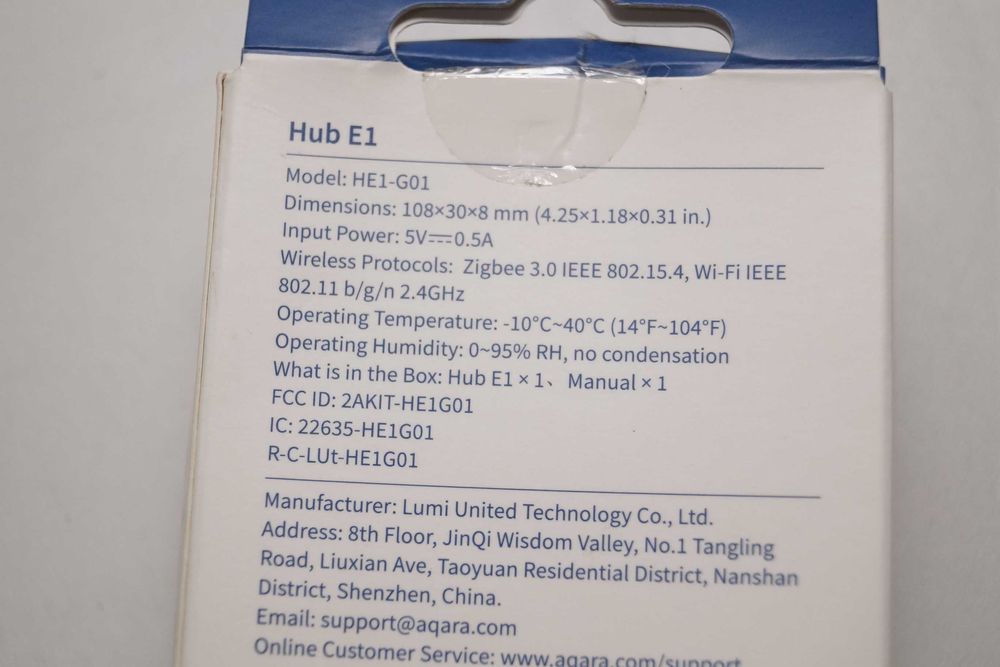 Aqara Hub E1 Jednostka Centralna Smart Home Zigbee WiFi HE1-G01