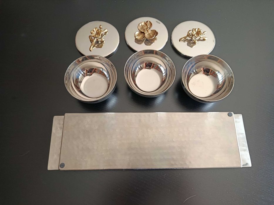 Decorative Tray and 3 Decorative Jars Set470231347102361606