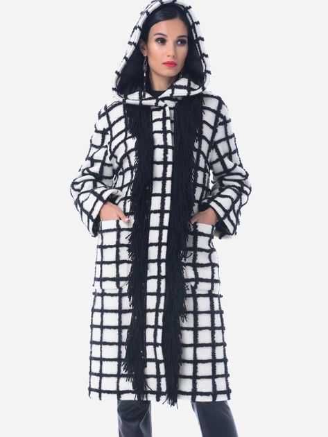 Пальто Iren Klairie з капюшоном і бахромою, розмір 42