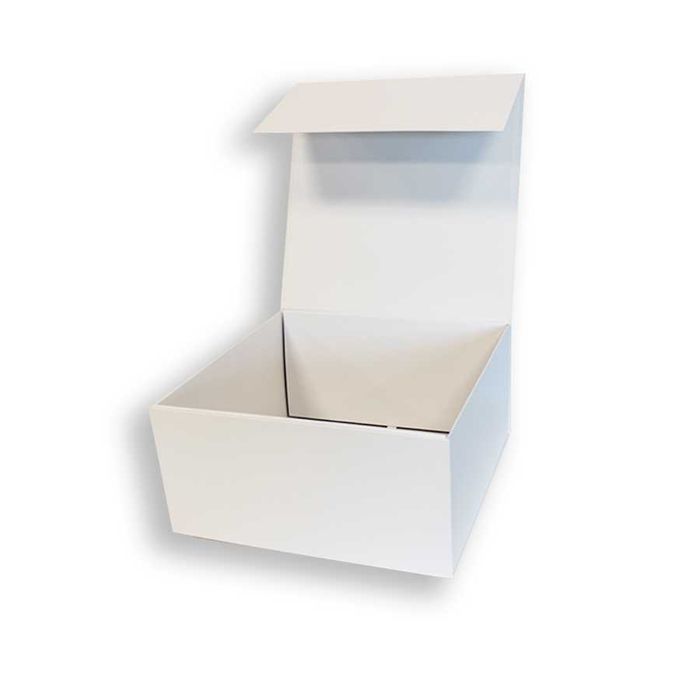 Caixas de cartão premium NOVAS com íman 22x22x10 (preto ou branco)