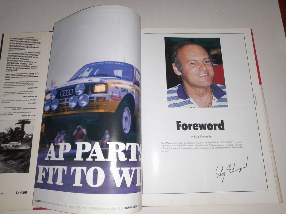 Anuário Rallycourse 1984 Blomqvist Audi Grupo B