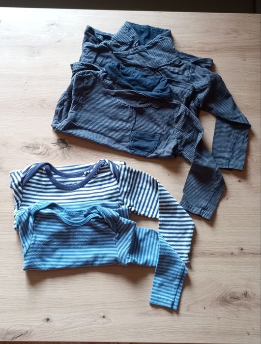 Body koszulki z długim rękawem bliźniaki 86/92