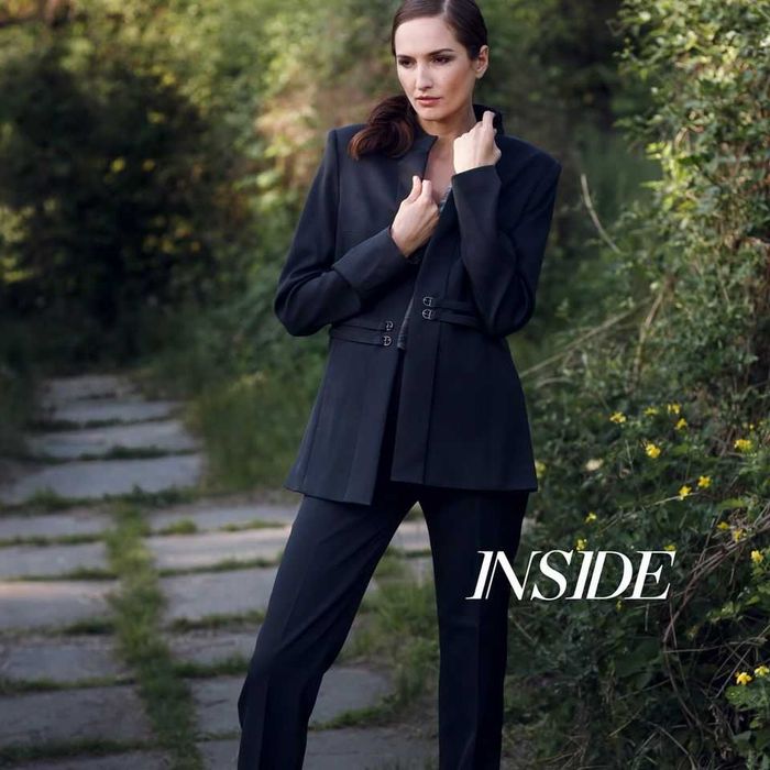 Черный женский деловой пиджак (шерсть)