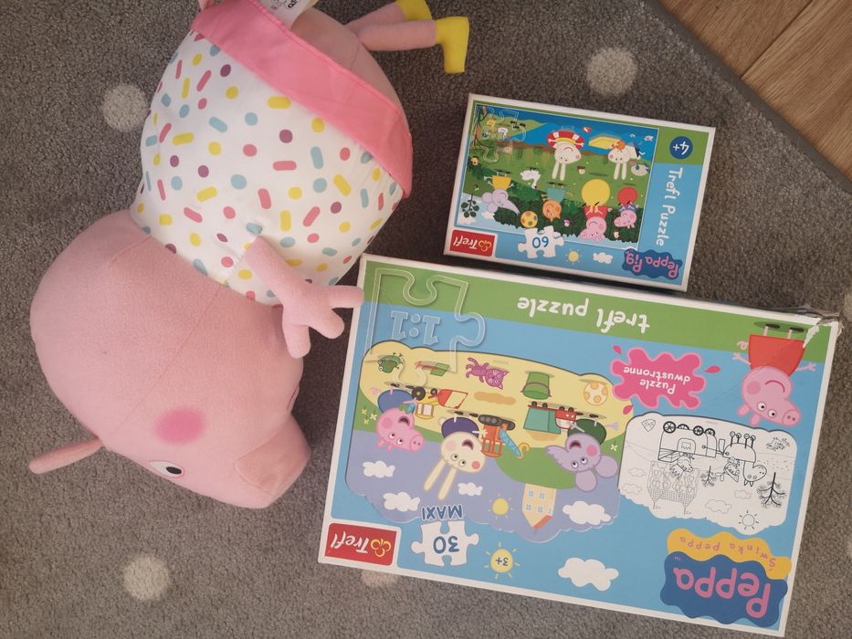 Zestaw puzzle i peppa xxl 50cm