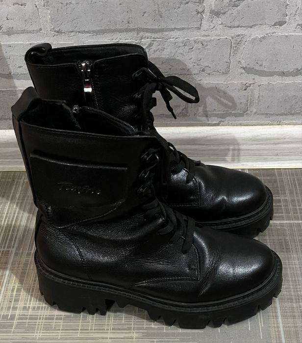 Кожаные     ботинки