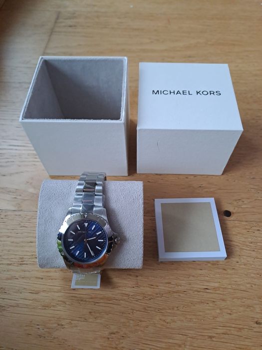 Zegarek męski Michael Kors srebrny niebieski nowy MK9079 nowy oryginał