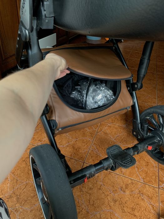 Продам коляску Annex sport (люлька) коричнева, комбез 68-74 подарунок