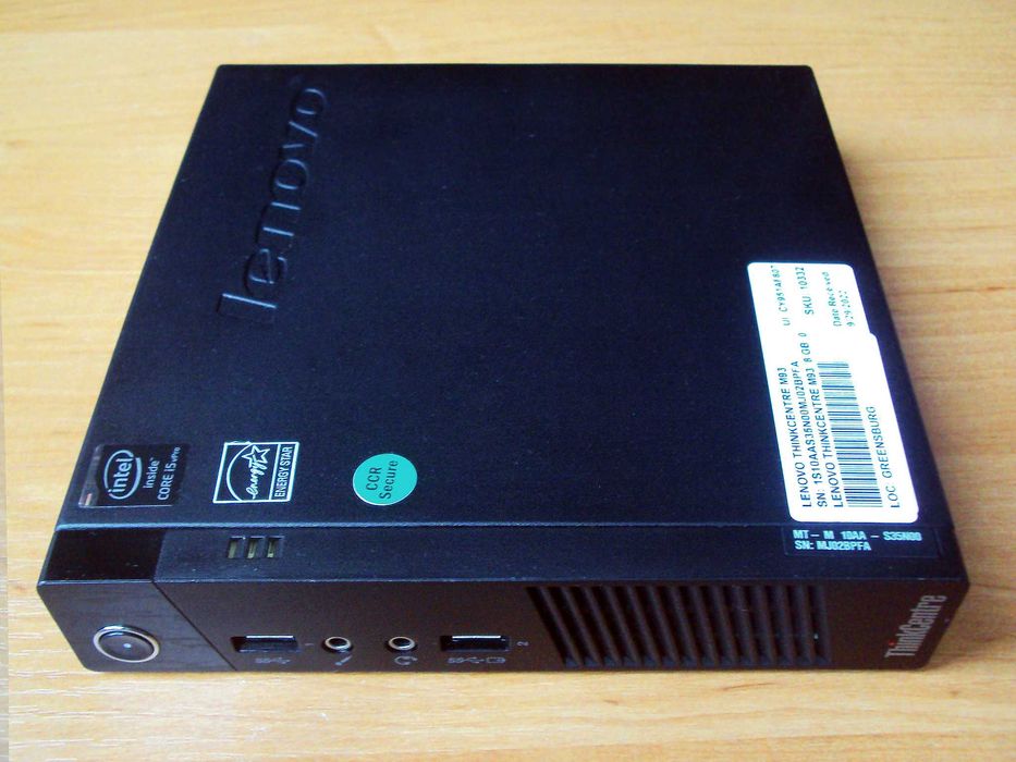 Мини ПК Lenovo ThinkCentreM93 / i5-4590T / 8Gb Ram / SSD 128Gb / Wi-Fi