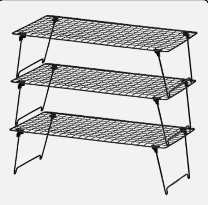 IKEA GREJIG Сталева полиця для взуття, складна, штабельована, 58x27x17