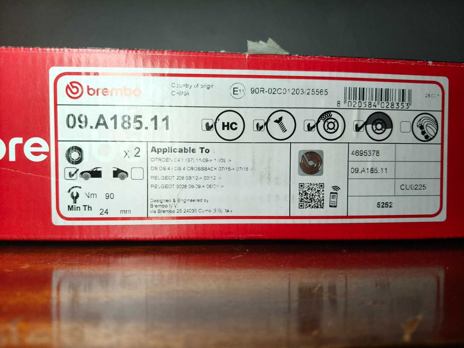 Disco de travão | BREMBO | 09A18511
