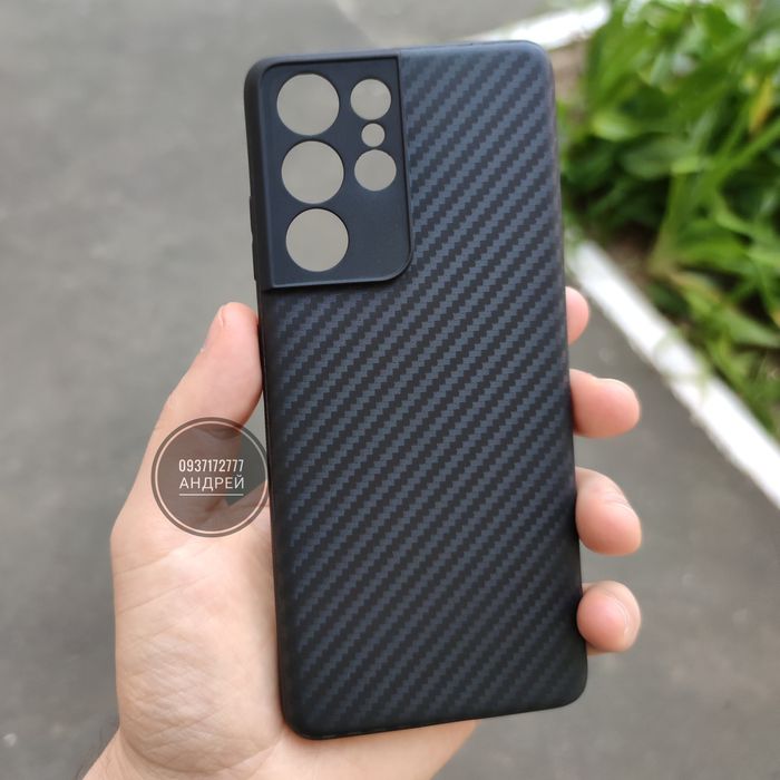 Чехол гибкий Carbon TPU на Samsung S21 Ultra/ S21 FE/ S21 Тонкий.Чохол