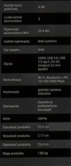 Laptop MSI  stan idealny