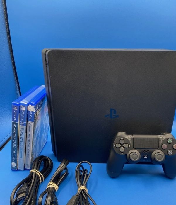 Playstation 4 Slim 1Tb/гарний стан з іграми / Є фото і відео роботи!