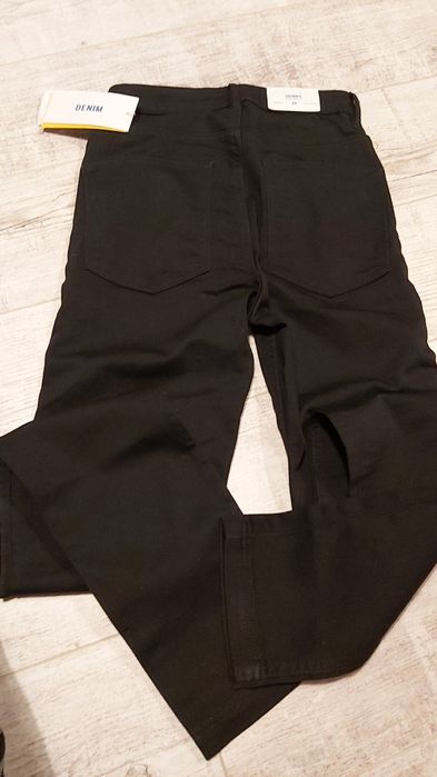 Spodnie czarne z h&m nowe skinny 26