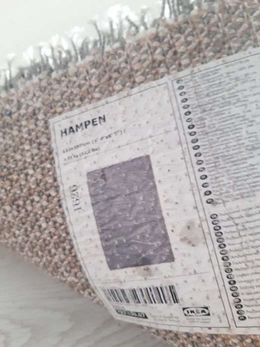 Dywan Ikea Hampen z długim włosiem 133 cm x 195 cm