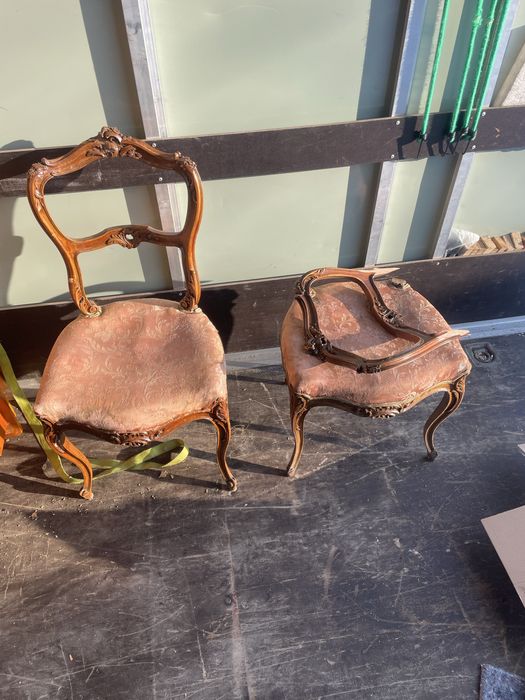 Krzesla antyki do renowacji piękne były stan jak na zdjęciach