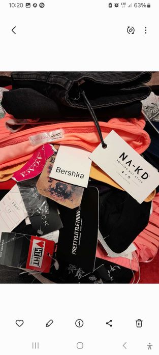 Mega paka ubrań damskich XS S zestaw paczka ubrań nowe i używane
