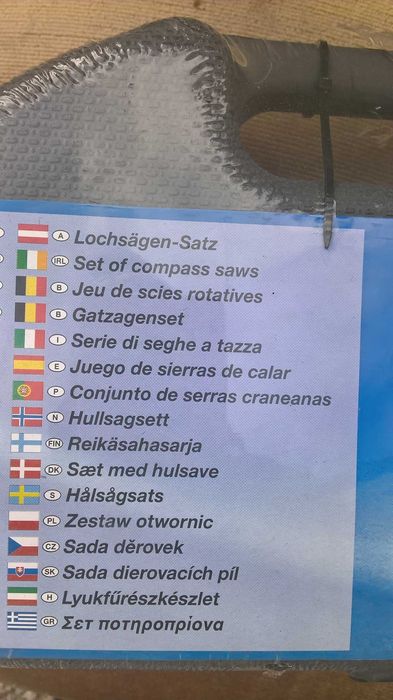 jogo de serras craneanas . novas em caixa