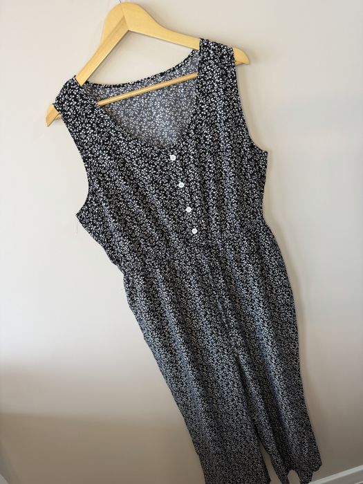 Lekki damski nowy kombinezon w kwiatki plus size 1XL
