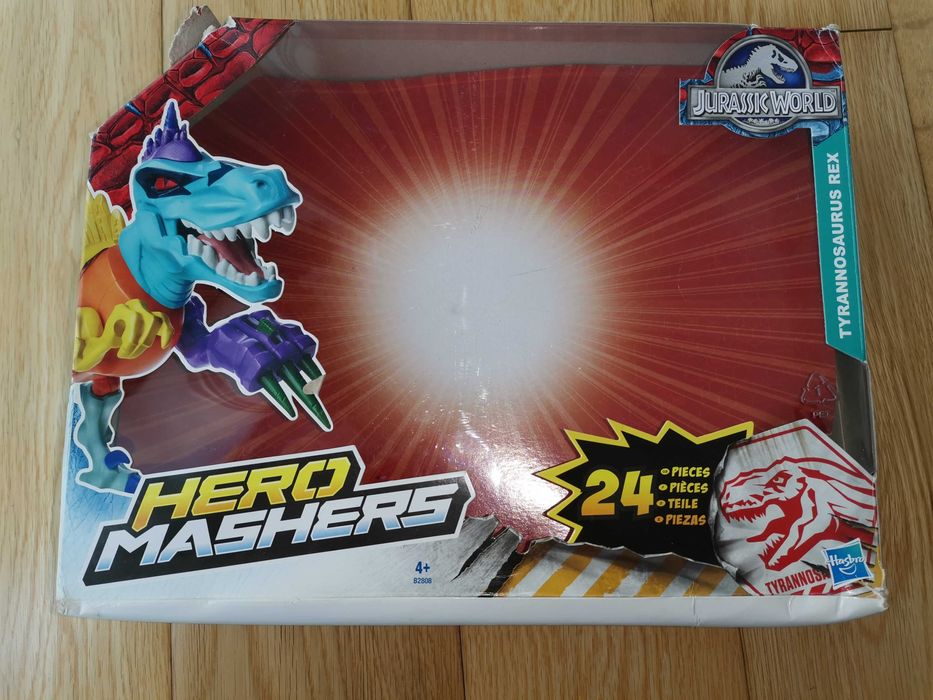 Dinossauro Hero Mashers (Tiranossauro Rex) 24 peças Jurassic world
