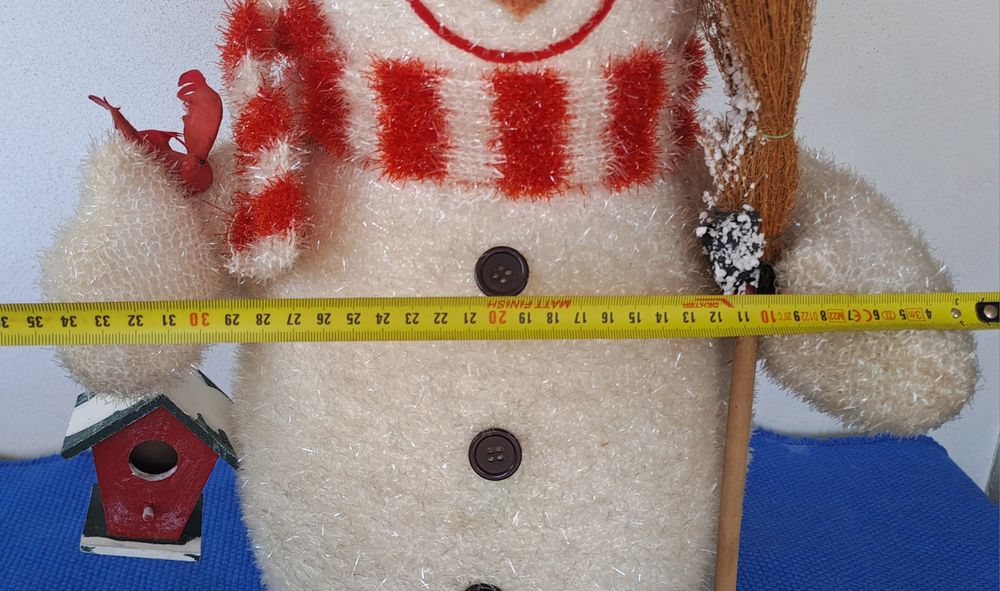 Decoração de Natal Boneco Neve com 50cm