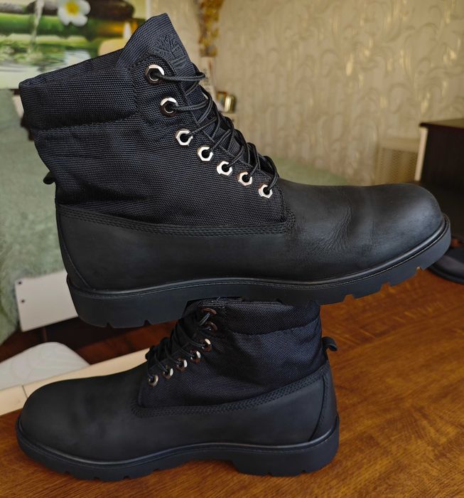 Timberland 6-Inch Premium Black Nubuck Boots 6635A 44.5 рр 28.5 см