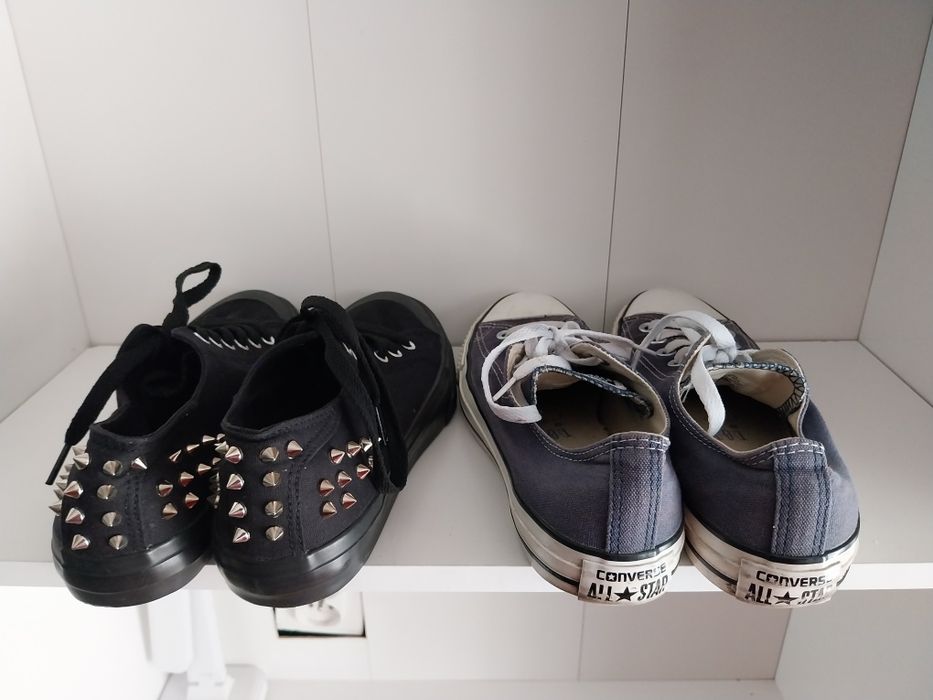 Zestaw butów, trampki Converse, gratis Adidas Neo