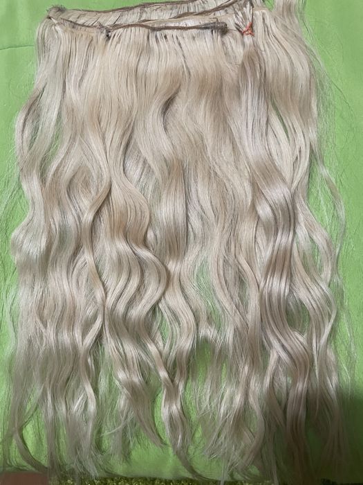 Extensao de cabelo humano loiro