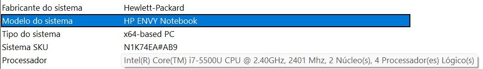 Portátil HP Envy 15,6